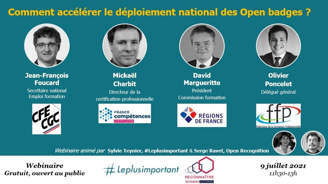 Webinaire : Comment accélérer le déploiement national des Open badges?